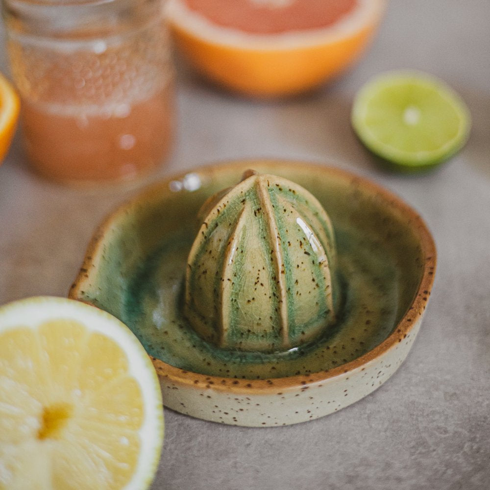ceramic green citrus squeezer