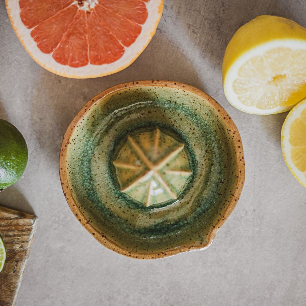 ceramic green citrus squeezer