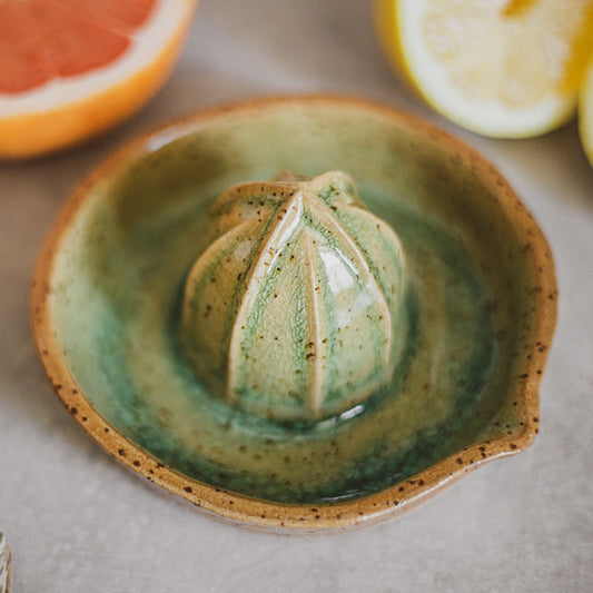 ceramic green citrus squeezer