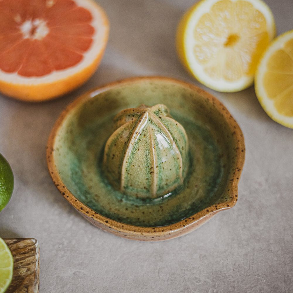 ceramic green citrus squeezer