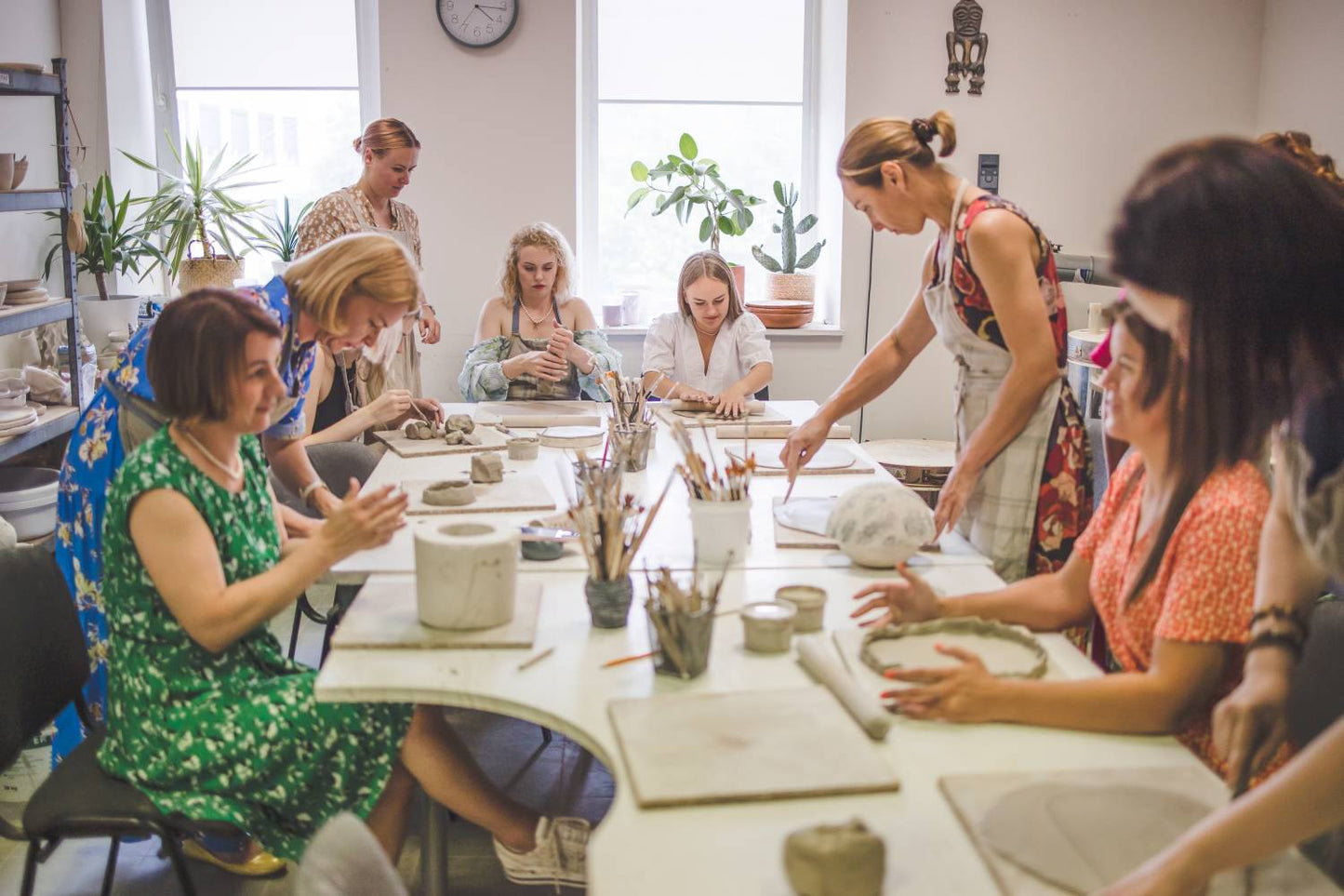 group ceramics workshop