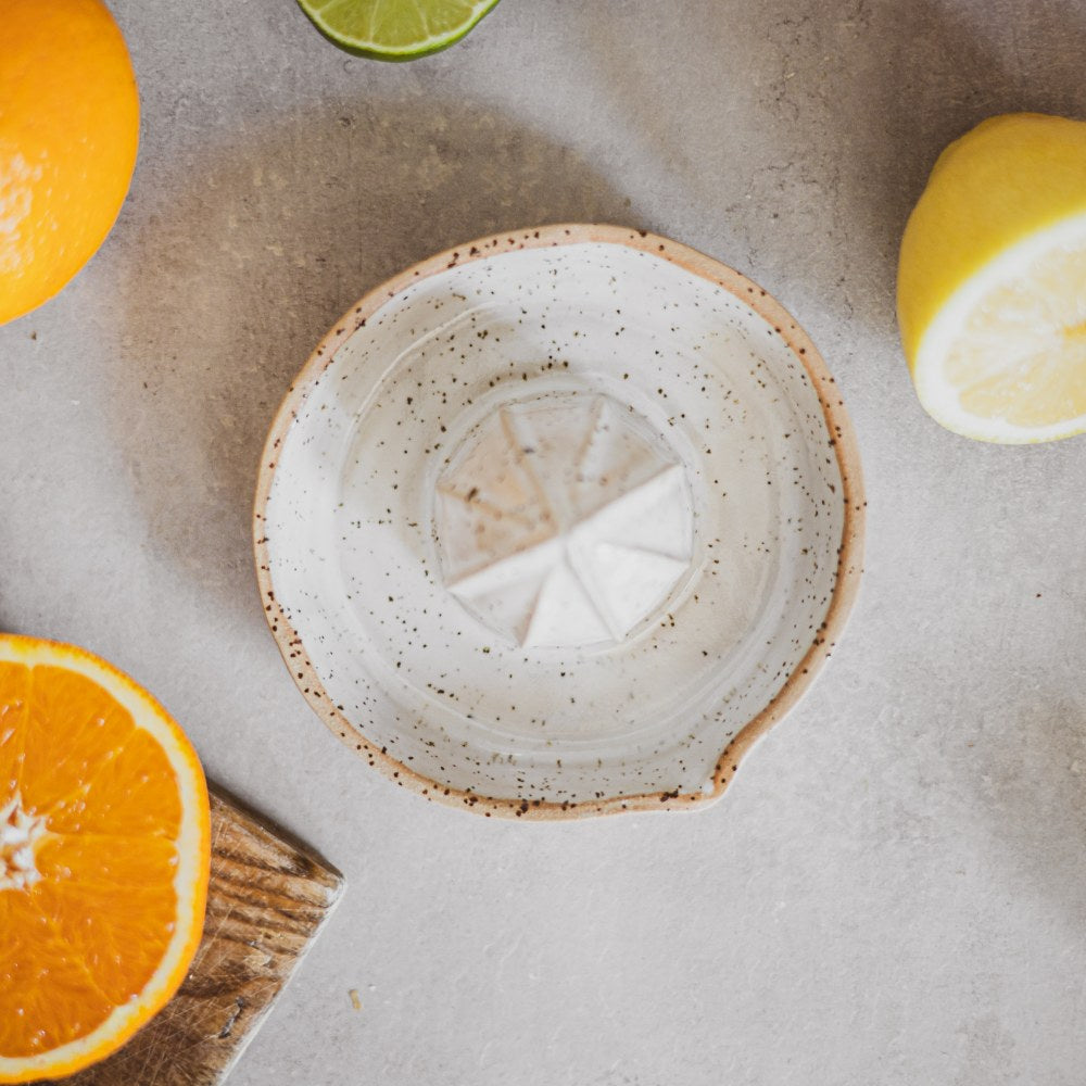 ceramic white citrus squeezer