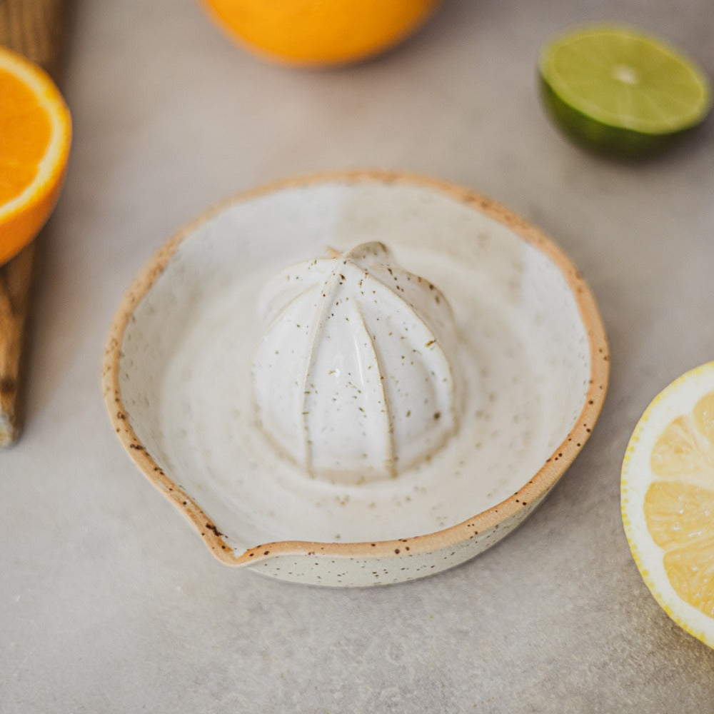 ceramic white citrus squeezer