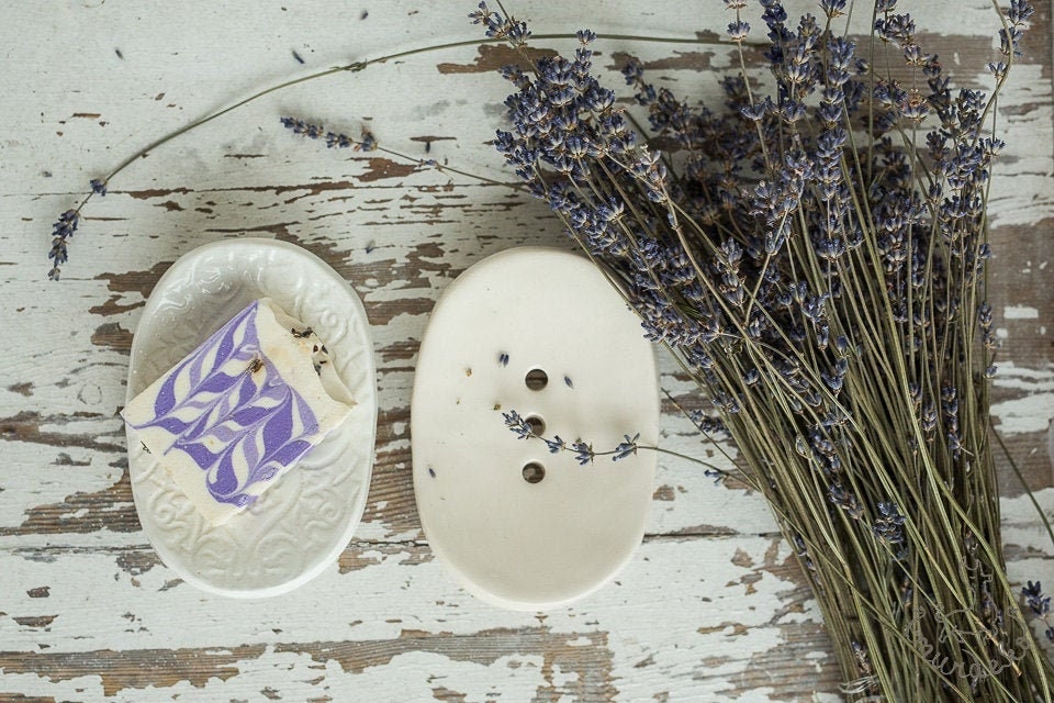 White soap dish