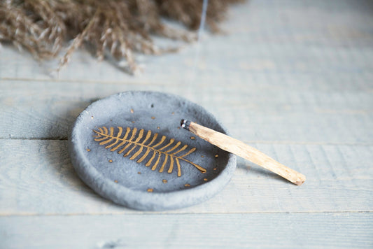 Cone incense burner plate