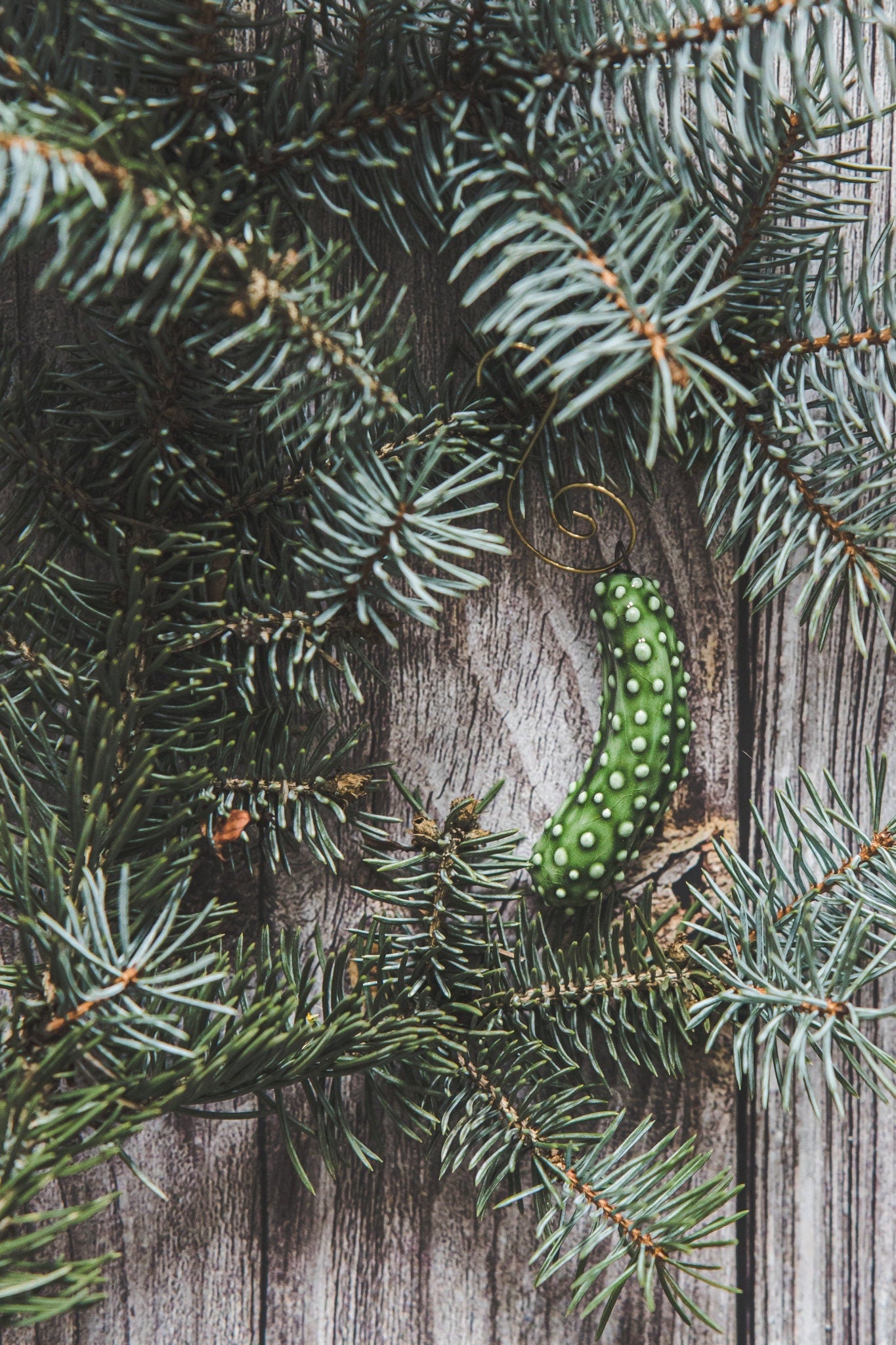 Christmas pickle ornament